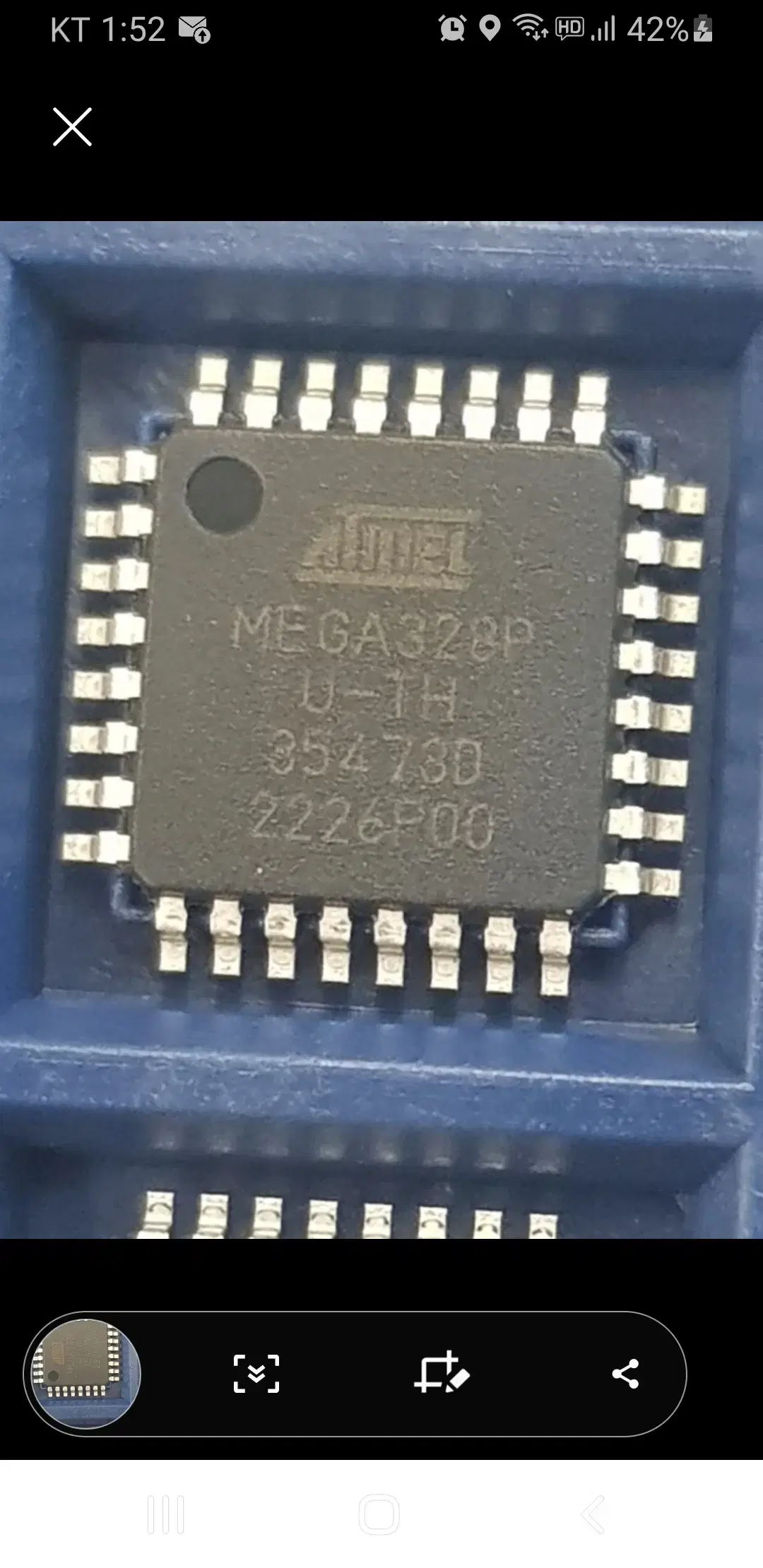 ATMEL MEGA328PU-1H 마이크로프로세서 500개